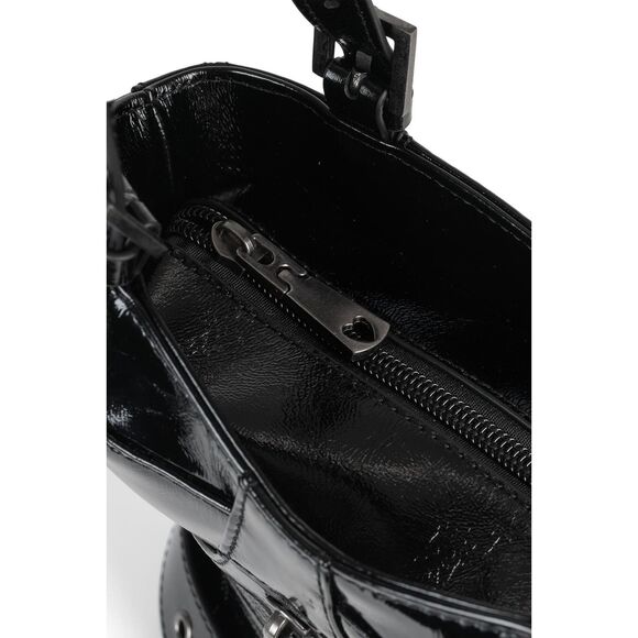 New Jeffrey Campbell Bodice Women's Handbag - Black Patent - Picture 6 of 11